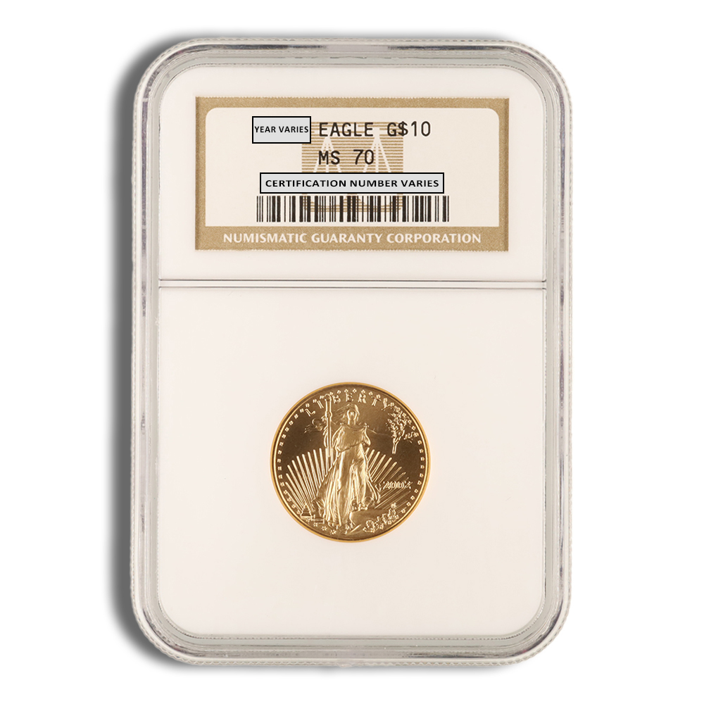 2002 1/4 Oz Gold American Eagle - NGC MS70