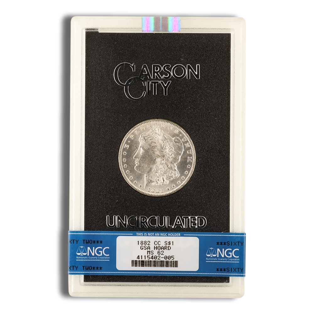 1882-CC GSA Morgan Silver Dollar - NGC MS62