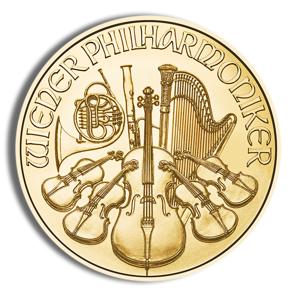 1/25 Oz Austria Philharmonic Gold Coin - BU (Random Year)