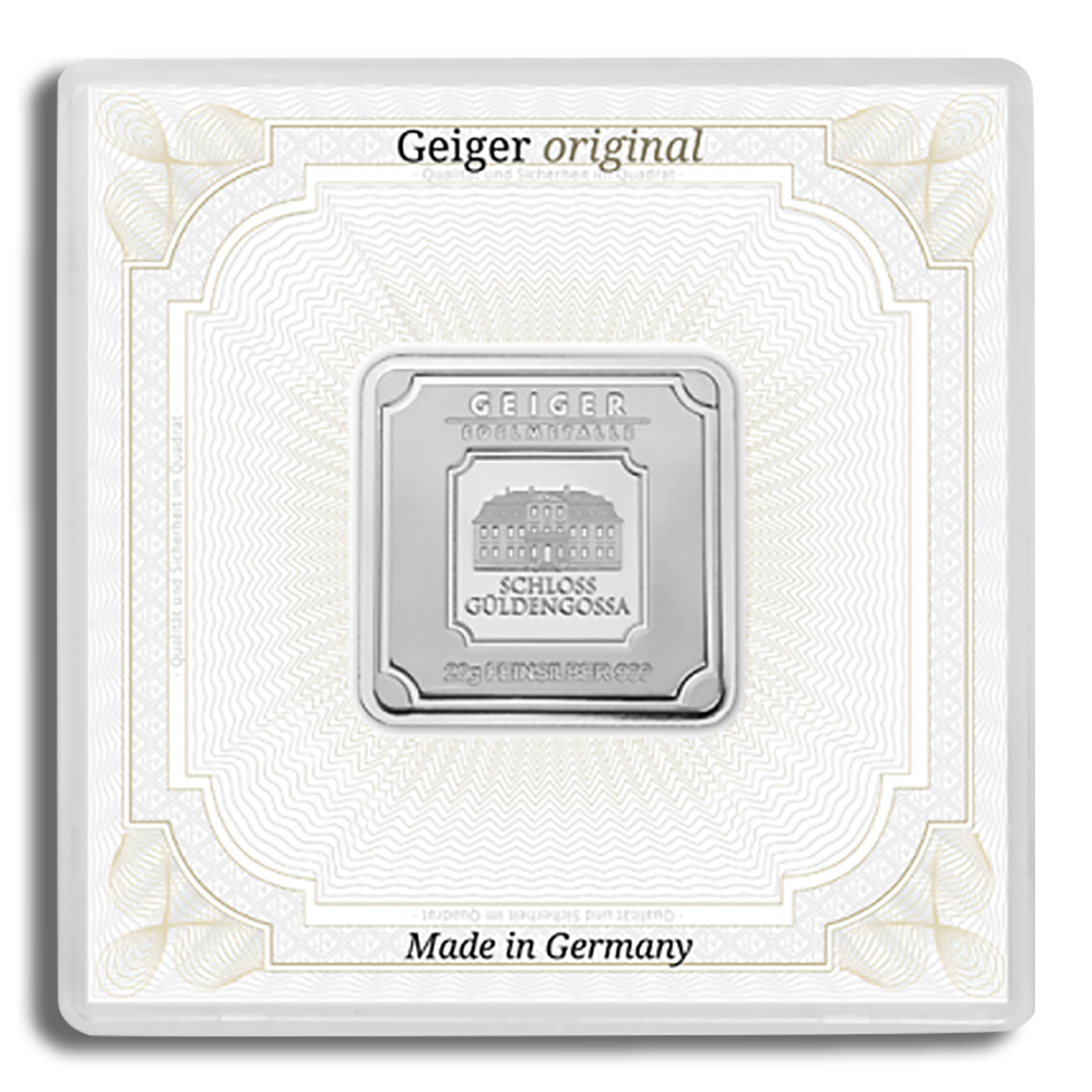 20 Gram Silver Bar - Geiger (In Assay Card)