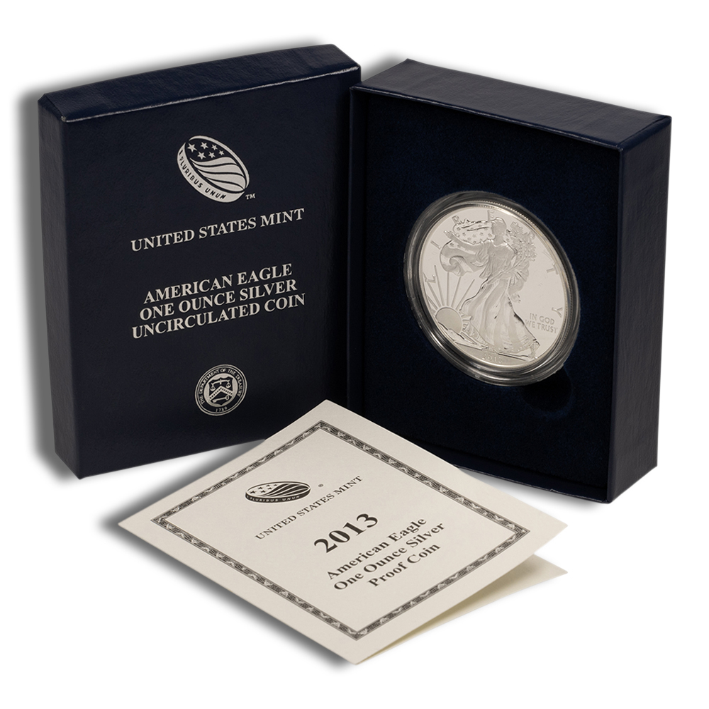 2013-W Proof Silver American Eagle (with Box and COA)