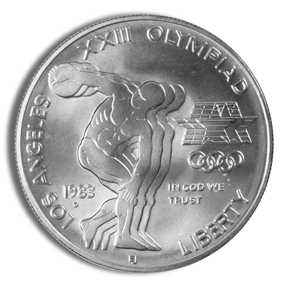 1983-D $1 LA Olympic Silver Commemorative - BU