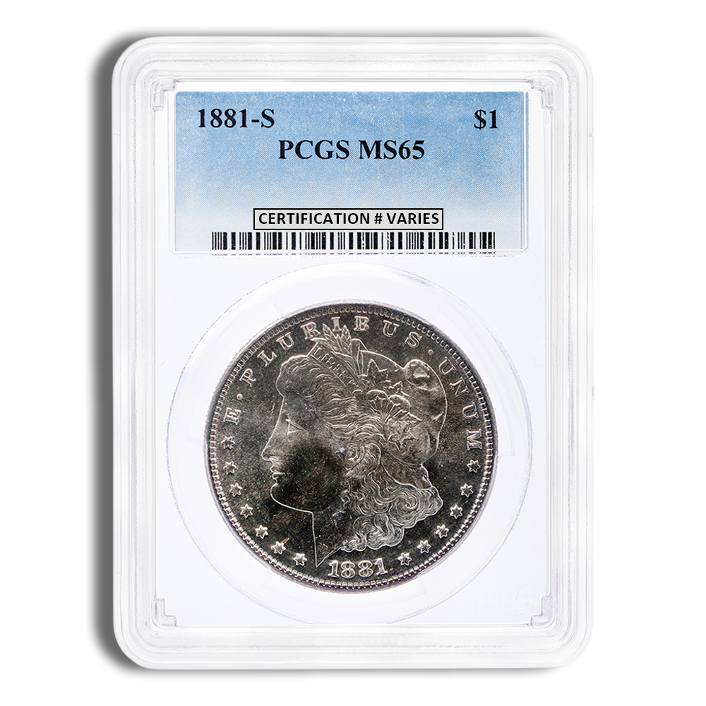 1878-1904 Morgan Silver Dollar - PCGS MS65 Toned