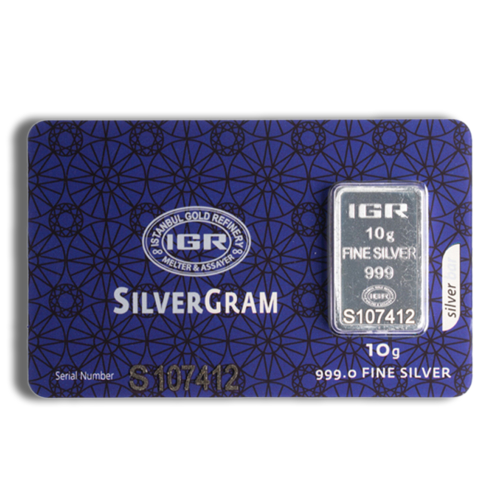 10 Gram Silver Bar - IGR Metals (In Assay Card)