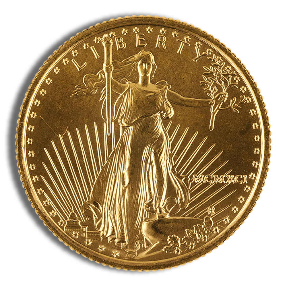 1991 1/4 Oz Gold American Eagle - BU (MCMXCI)