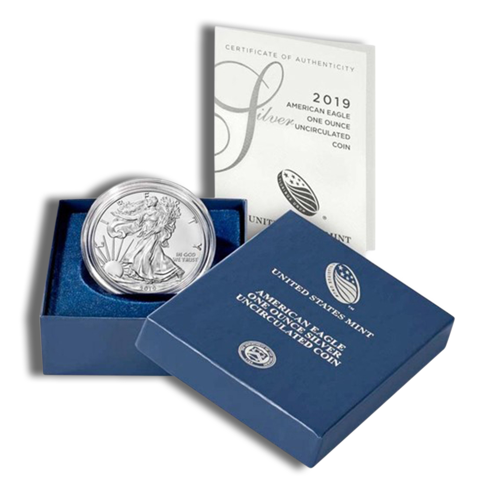 2020-W Burnished Silver American Eagle - BU (with Box and COA)