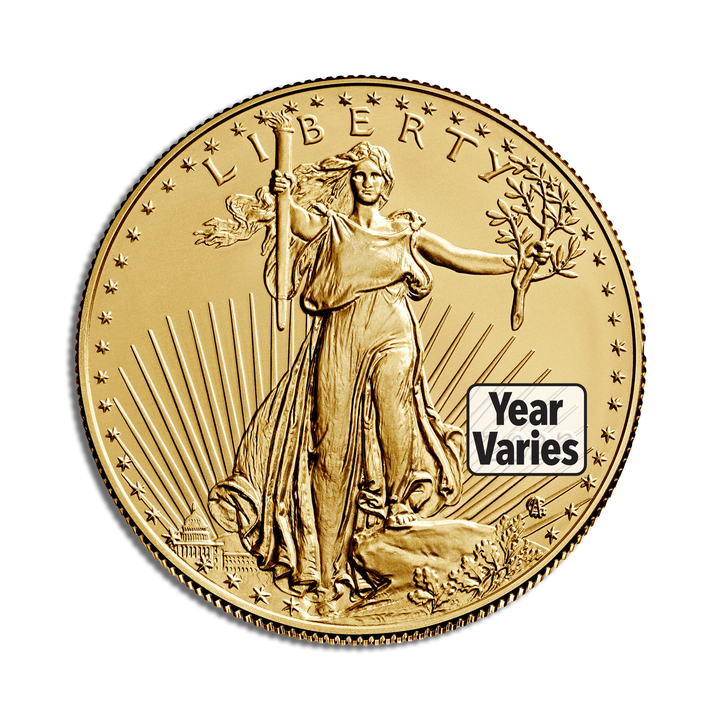 1 Oz Gold American Eagle - BU (Random Year)