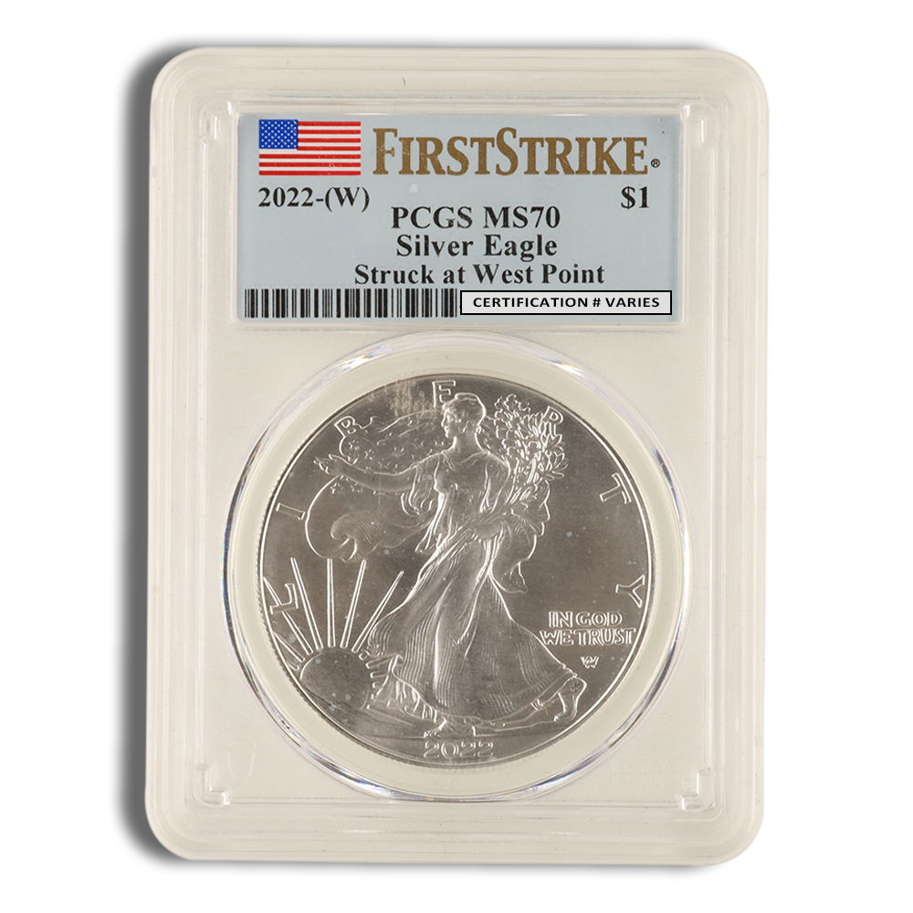 2022 Silver American Eagle West Point - PCGS MS70