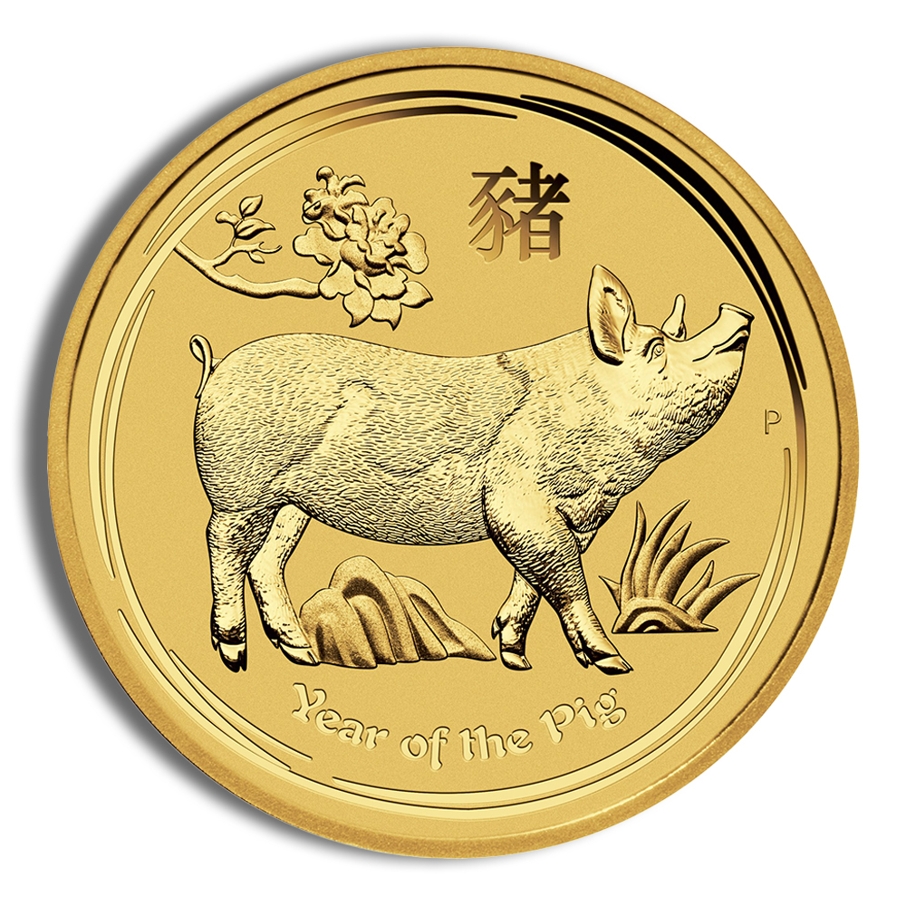 2019 1/4 Oz Australia Gold Lunar Pig (Series II) - BU