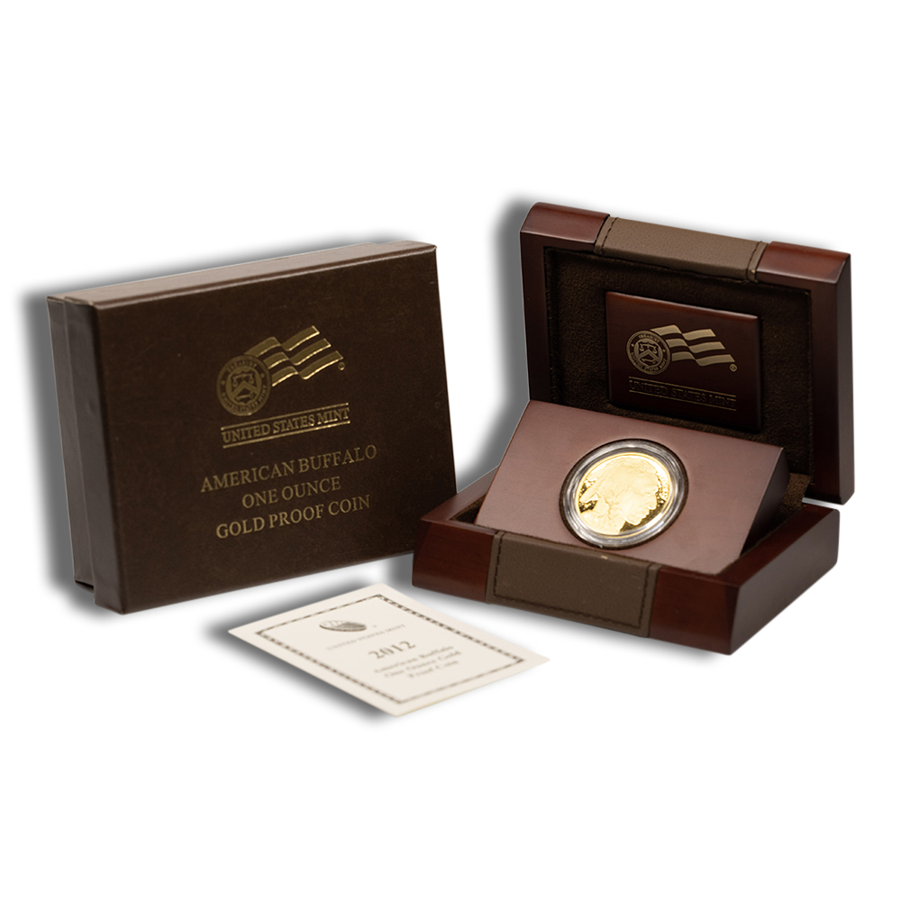 2012-W 1 Oz Proof Gold American Buffalo - BU (with Box and COA)