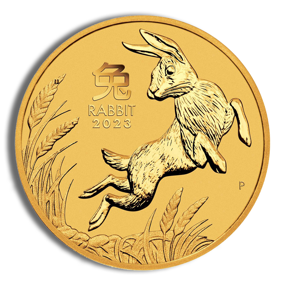 2023 1/10 Oz Australia Gold Lunar Rabbit (Series III) - BU