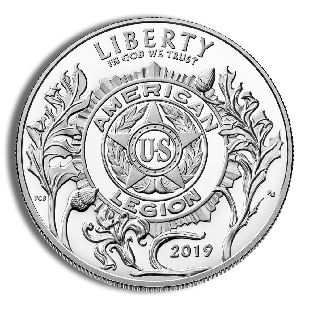 2019-P $1 American Legion Silver Commemorative Proof - BU