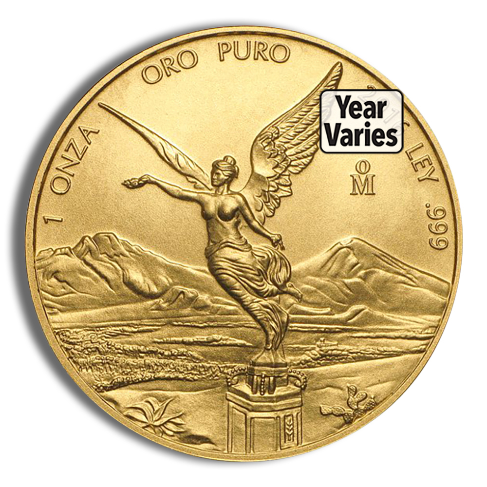 1 Oz Gold Mexico Libertad - BU (Random Year)