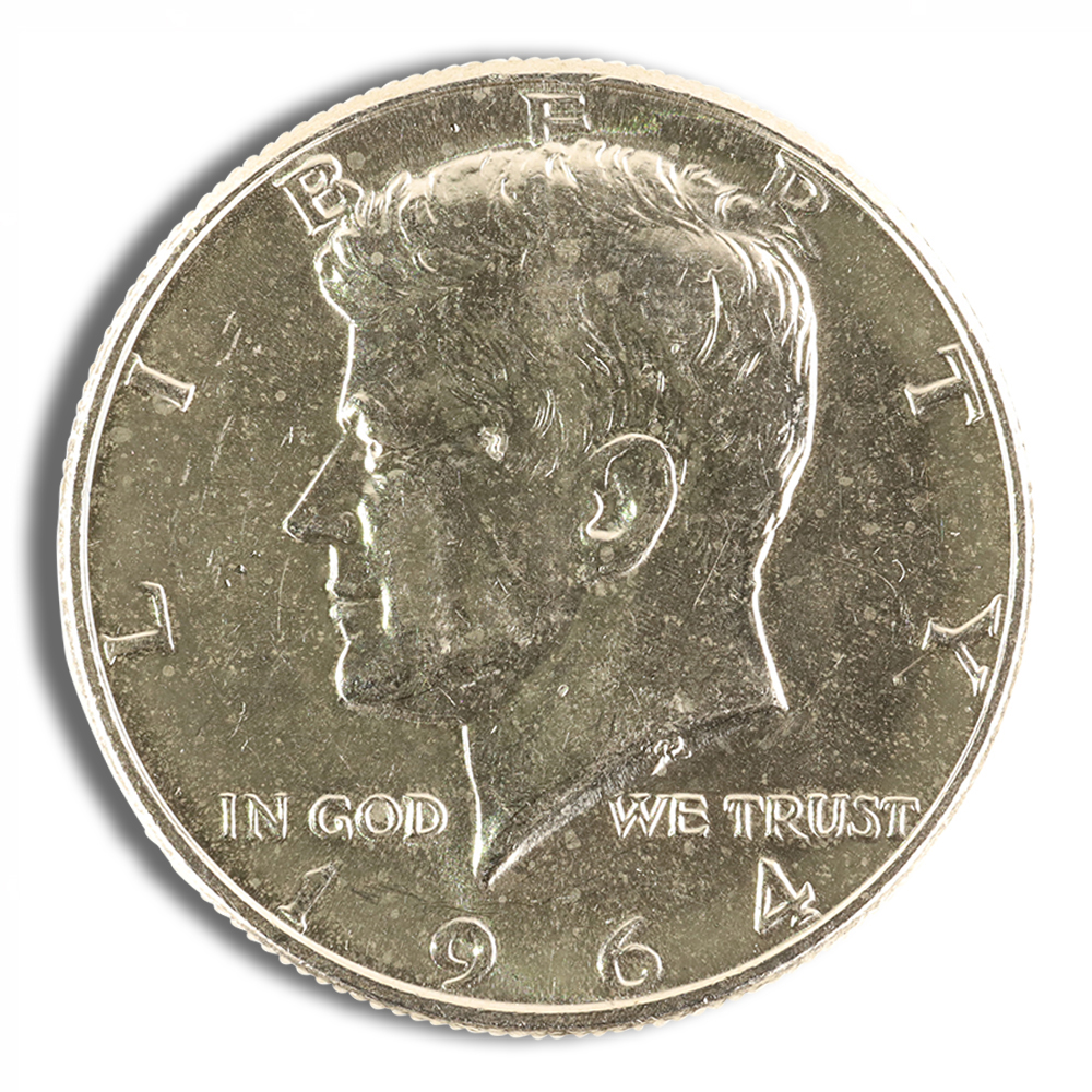 90% Silver Kennedy Half Dollars BU Proof (1964) - $1 Face Value