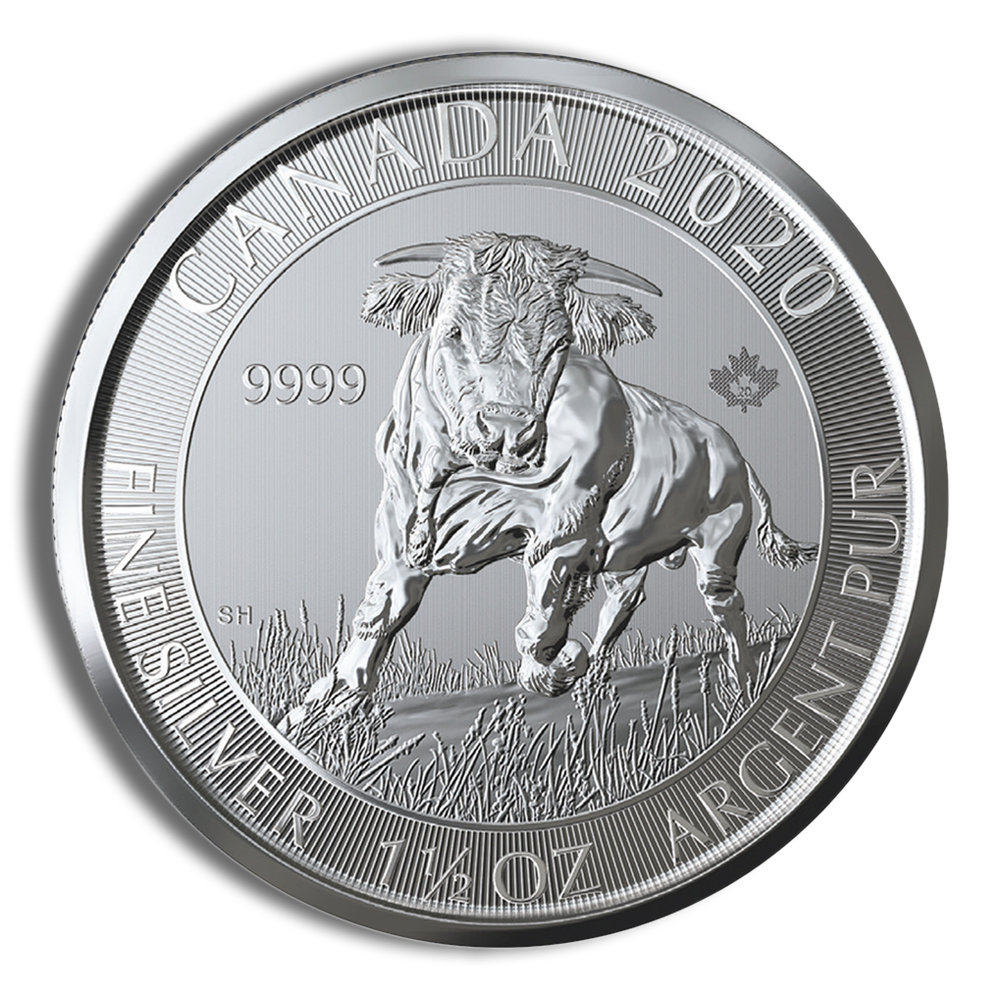 2020 1.5 Oz Canadian Silver Bull Coin - BU