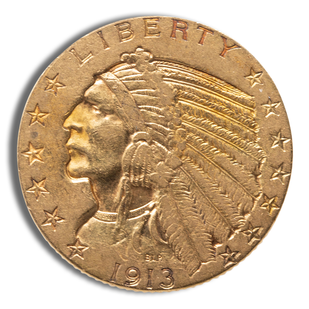 $5 Gold Indian Half Eagle - XF (Random Year)