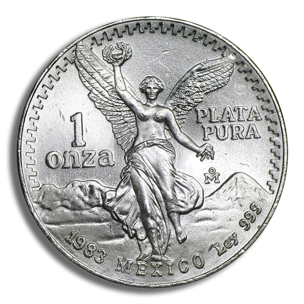 1983 1 Oz Silver Mexico Libertad - BU