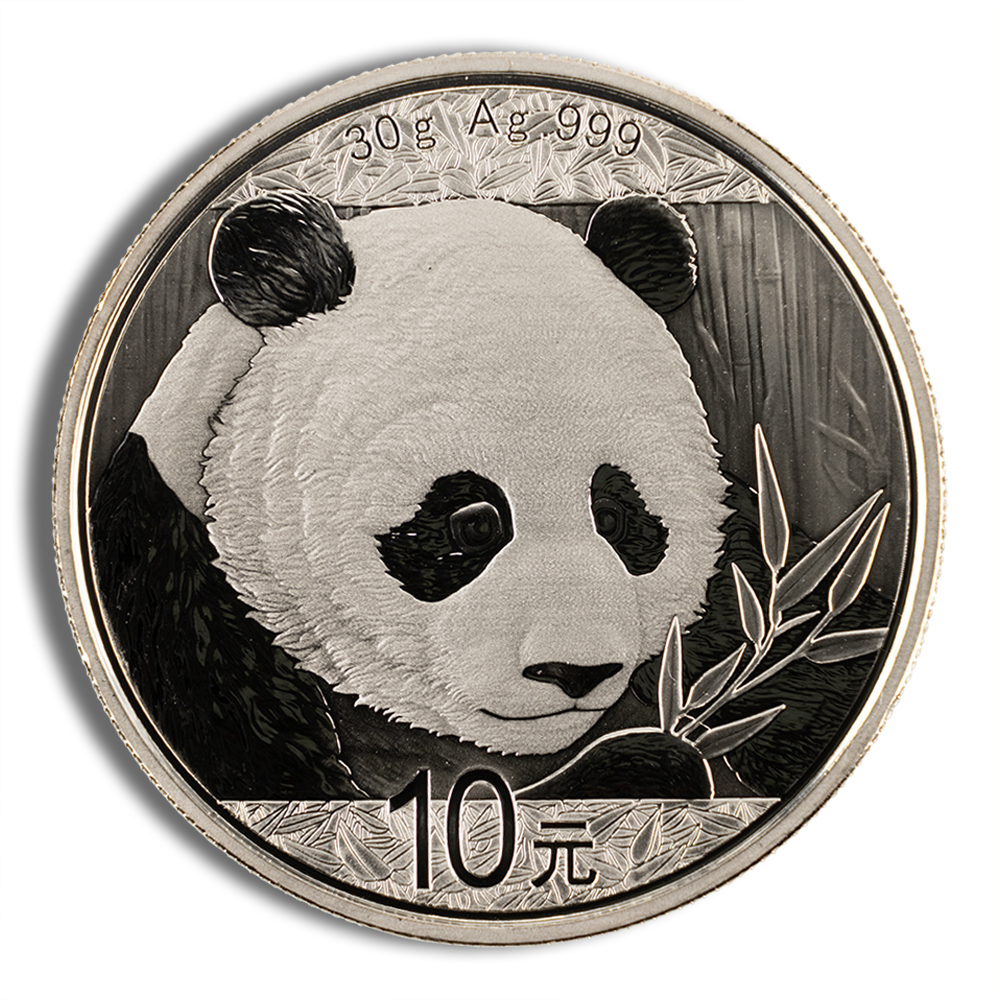 2018 30 Gram China Silver Panda - BU