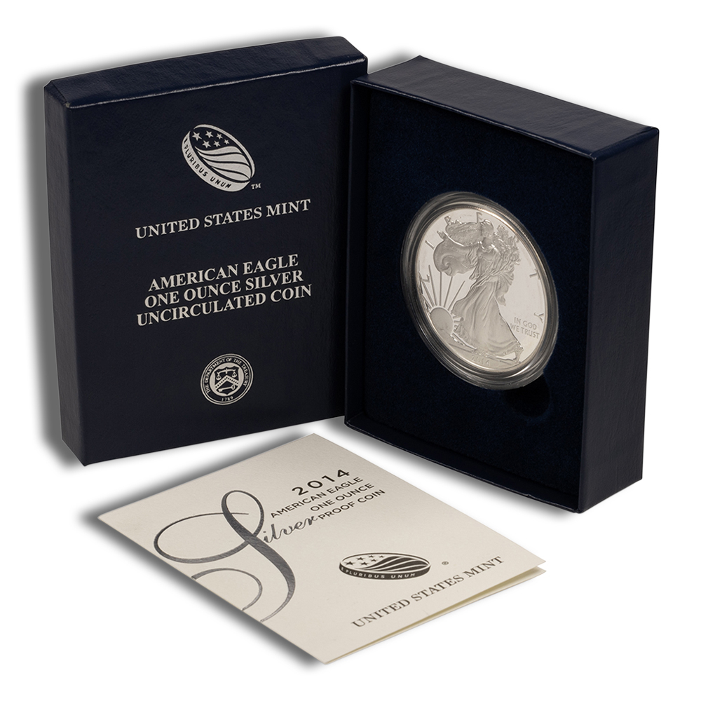 2014-W Proof Silver American Eagle (with Box and COA)