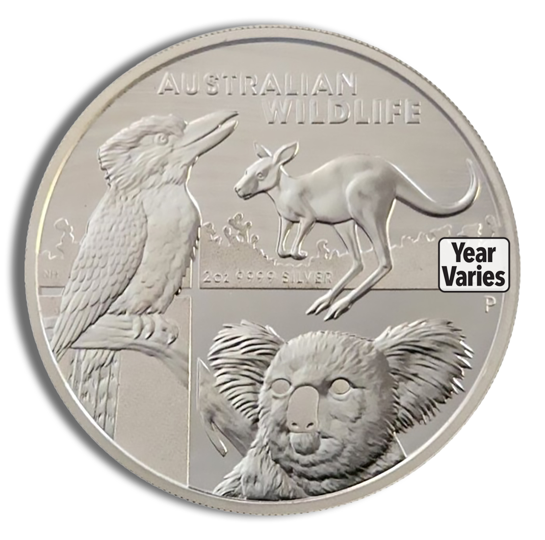 2 Oz Australia Wildlife Coin Silver Coin (Random Year)