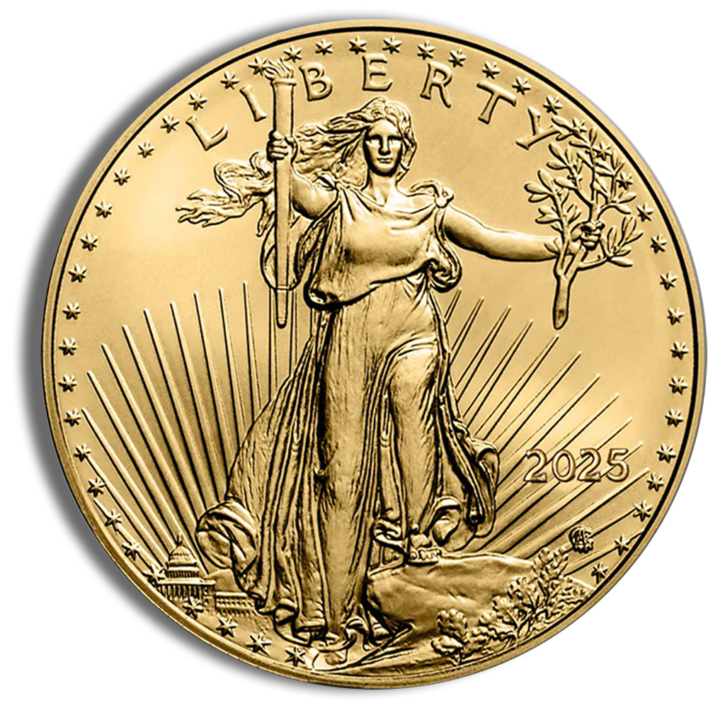 2025 1 Oz Gold American Eagle - BU