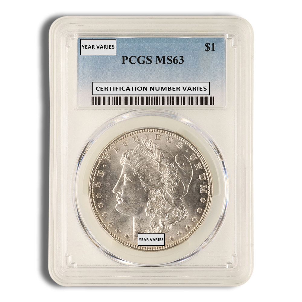 1878-1904 Morgan Silver Dollar - PCGS MS63