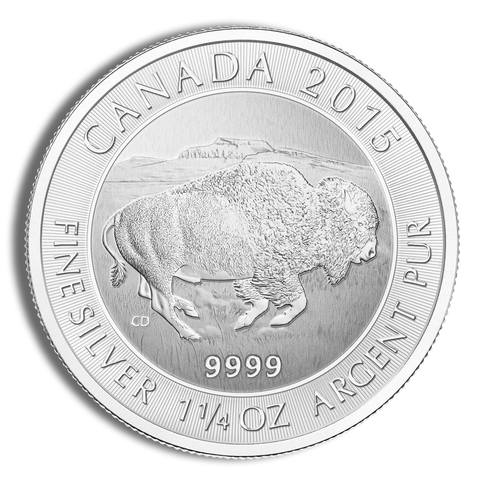 1.25 Oz Canadian Bison Silver Coin - BU (Random Year)