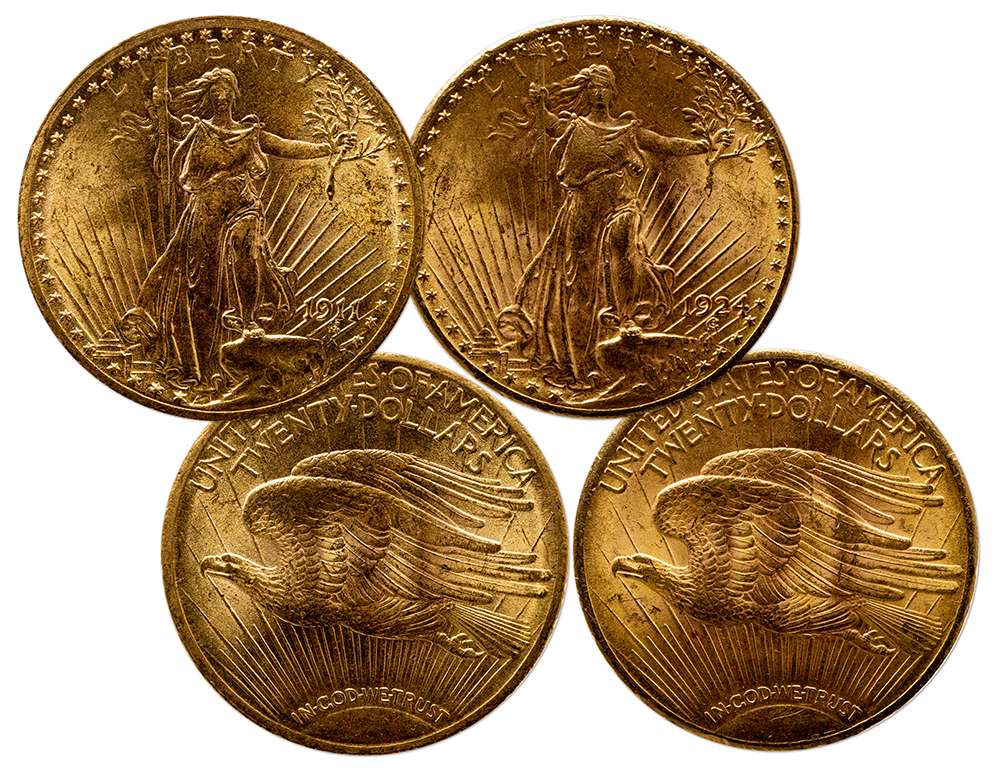 $20 Gold Saint-Gaudens Double Eagle - BU (Random Year)