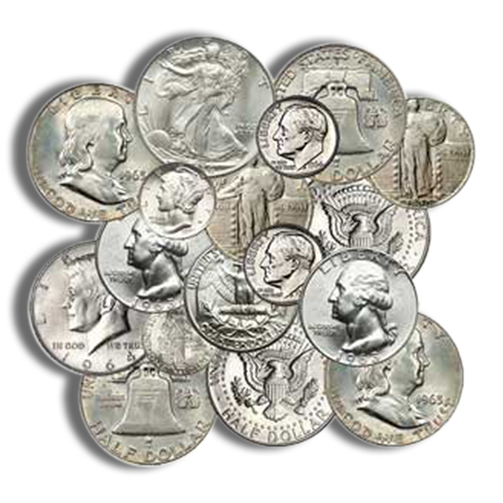 90% Silver Coins - Any Denominations - $1 Face Value