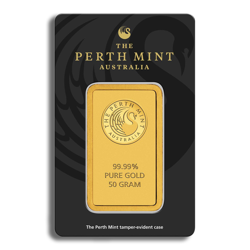 50 Gram Gold Bar - Perth Mint (In Assay Card)