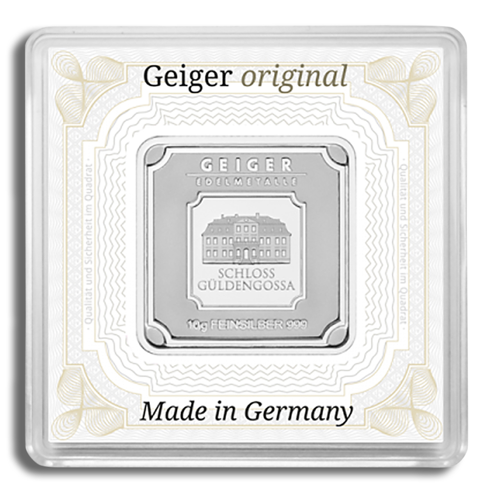 10 Gram Silver Bar - Geiger (In Assay Card)