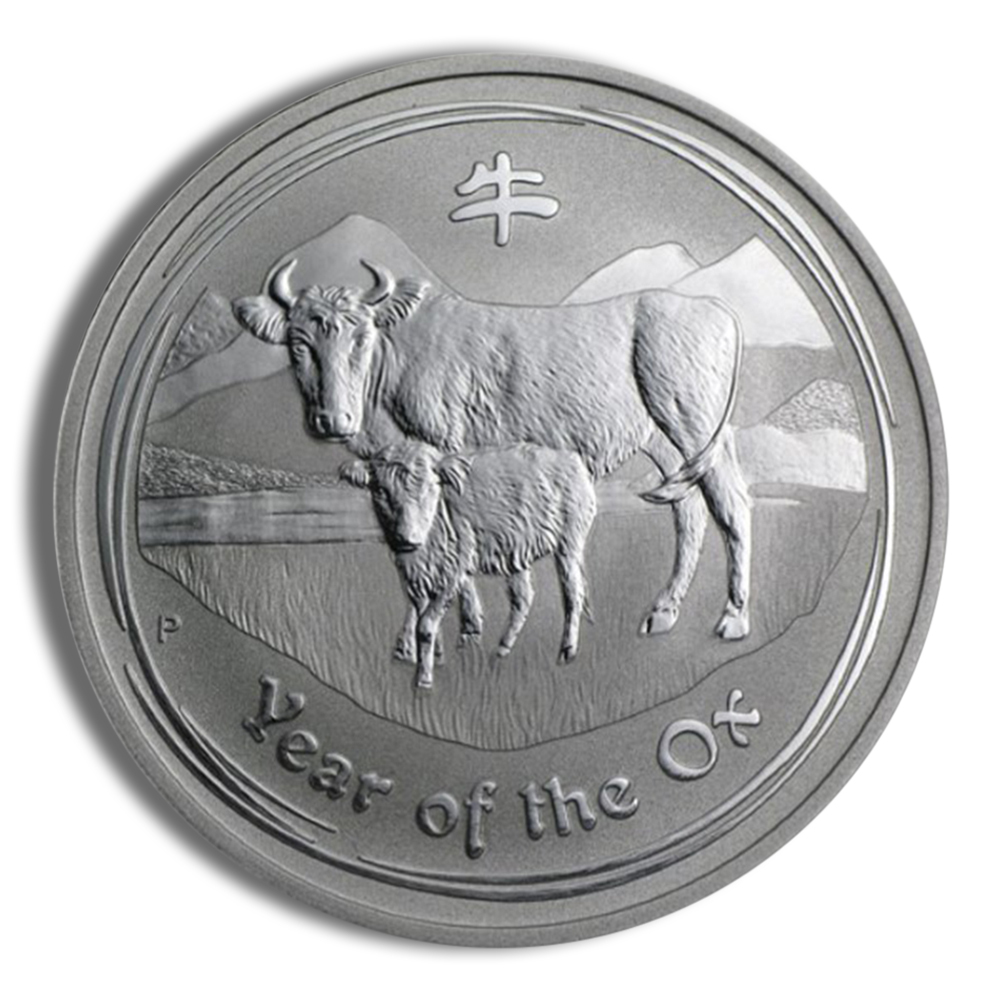 2009 1 Oz Australia Silver Lunar Ox (Series II) - BU