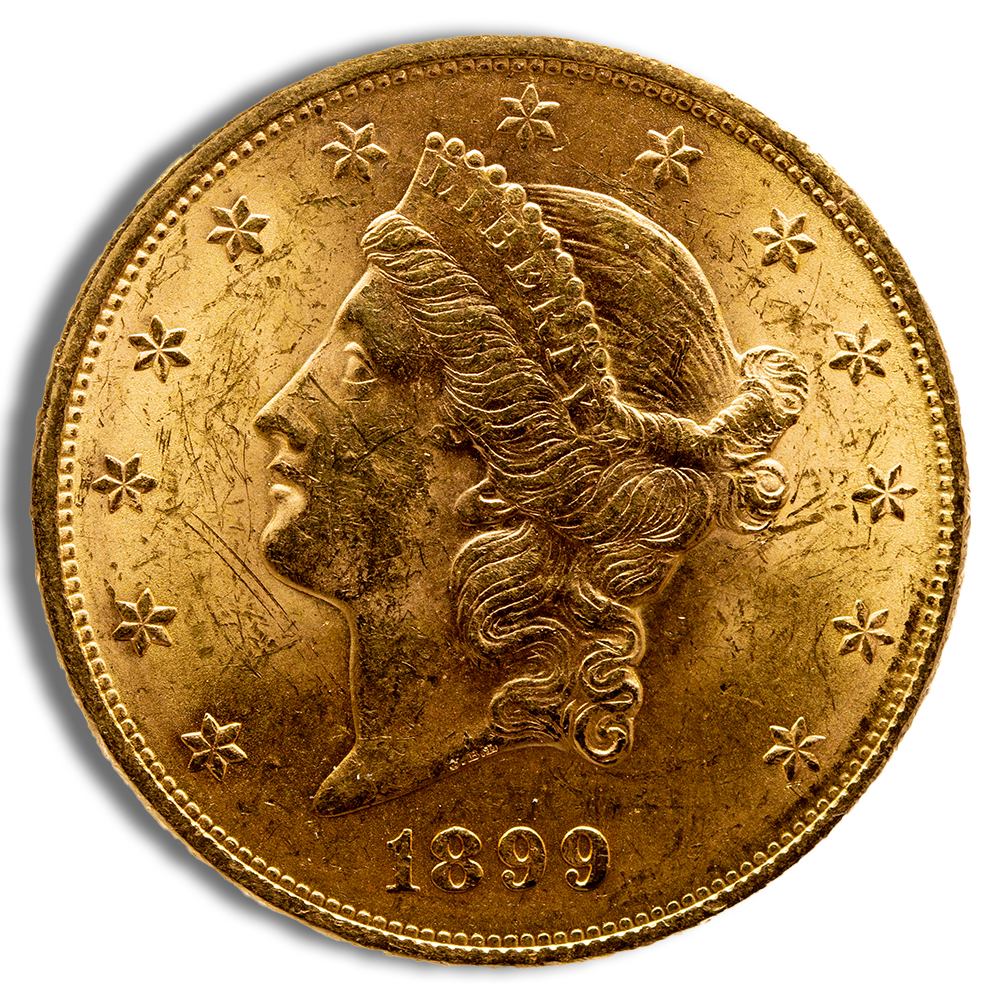 $20 Gold Liberty Double Eagle - AU (Random Year)