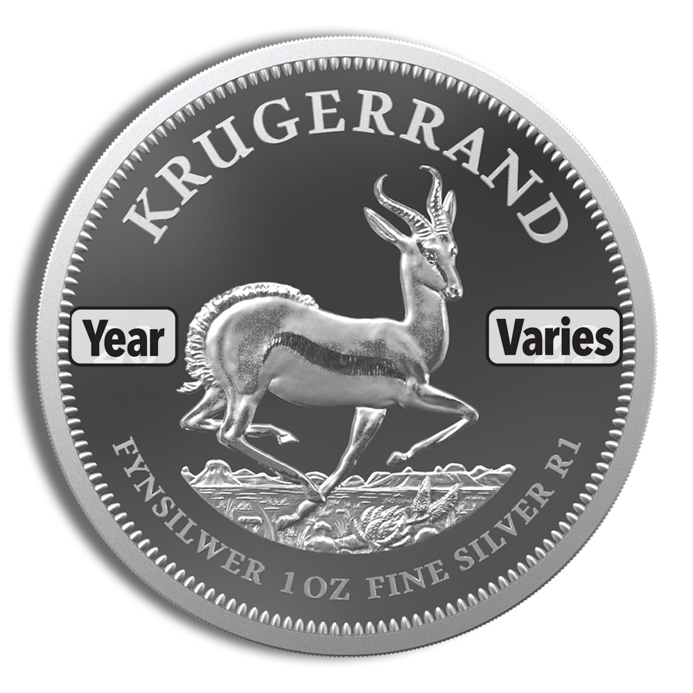 1 Oz Silver South Africa Krugerrand - BU (Random Year)