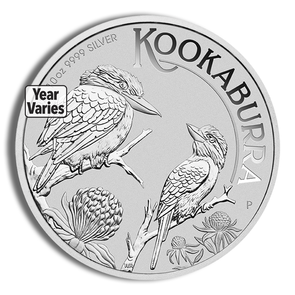 1 Kilo Silver Australia Kookaburra - BU (Random Year)