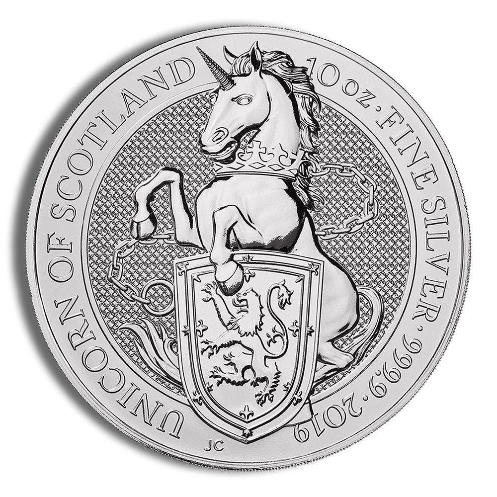 2019 2 Oz Silver Great Britain Queen's Beasts (Yale) - BU