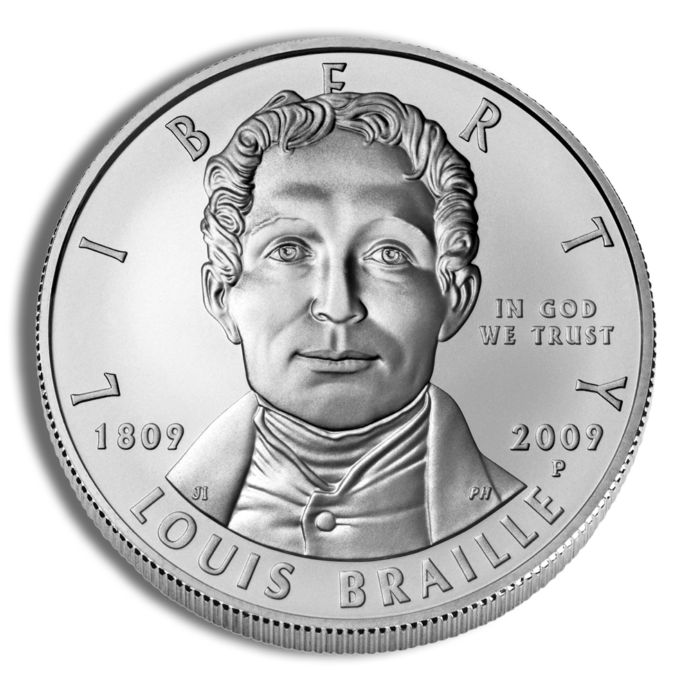 2009-P $1 Louis Braille Silver Commemorative - BU