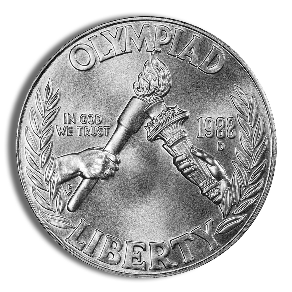 1988-D $1 Olympic Silver Commemorative - BU