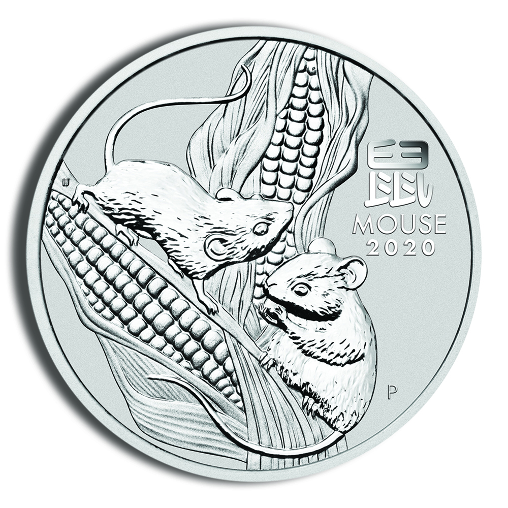 2020 1/2 Oz Australia Silver Lunar Mouse (Series III) - BU