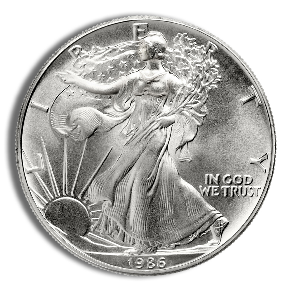 1986 Silver American Eagle - BU