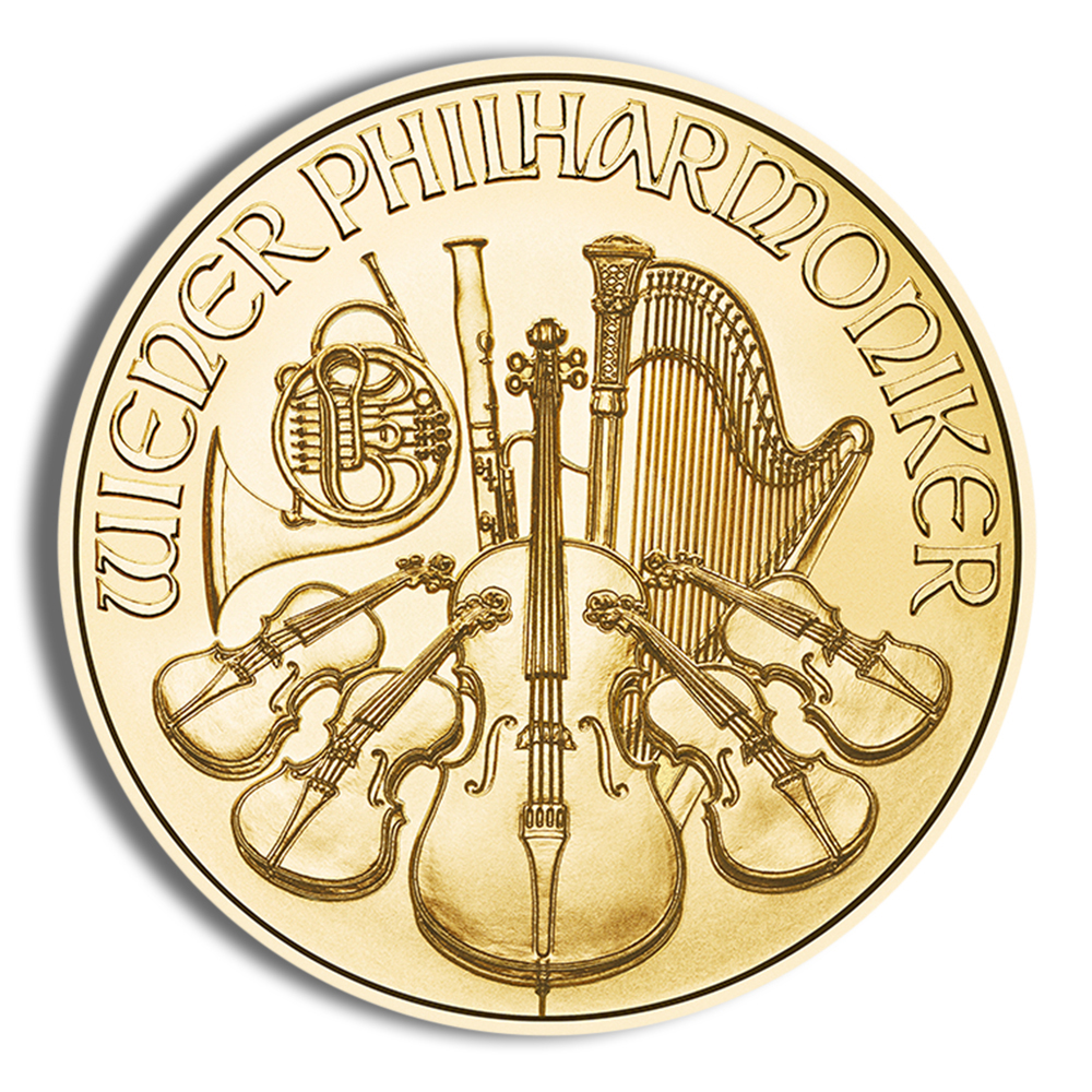 1/4 Oz Austria Philharmonic Gold Coin - BU (Random Year)