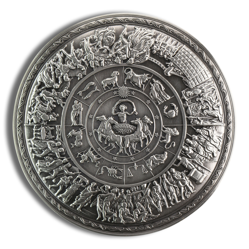 1 Kilo Silver South Korea - Shield of Achilles Stacker