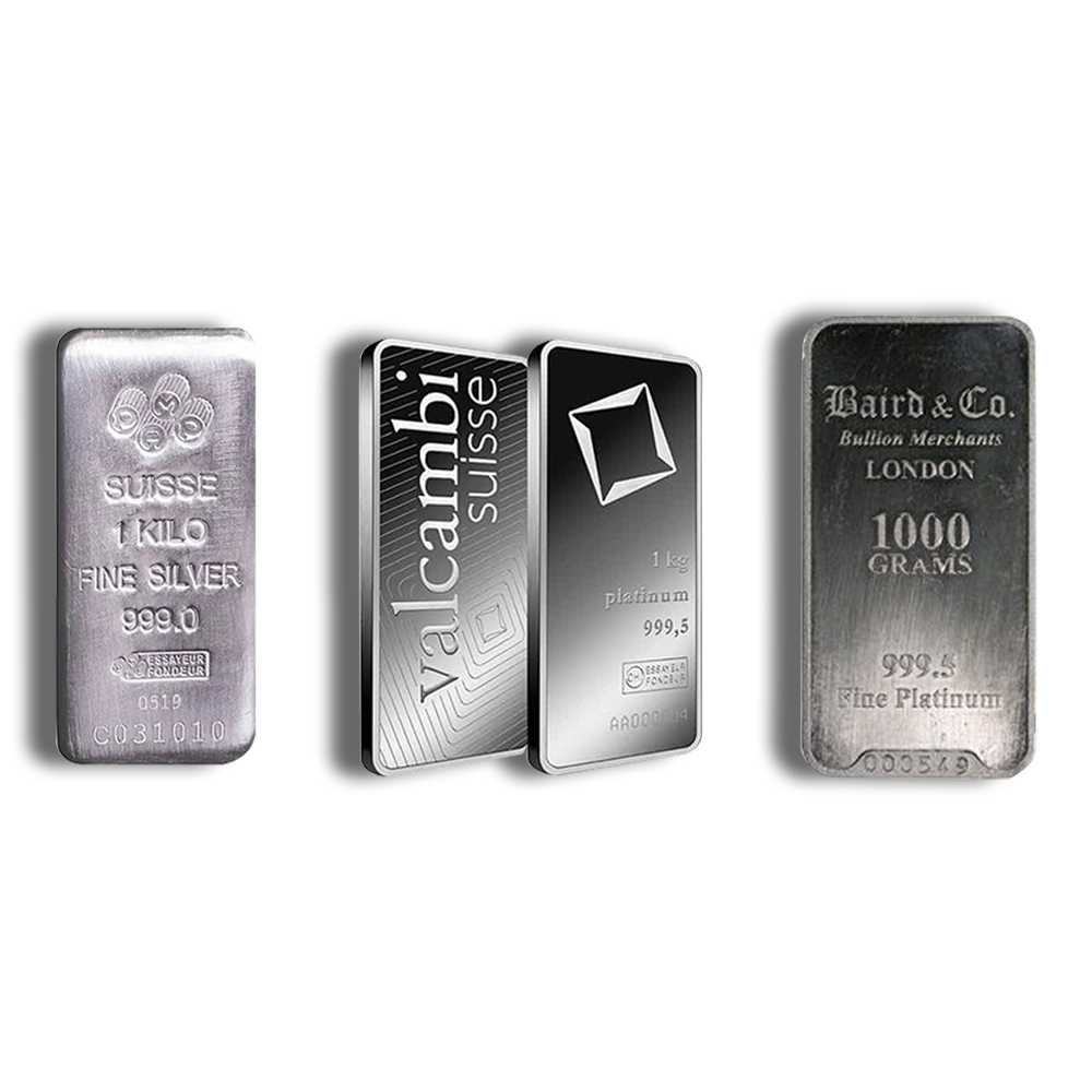 1 Kilo Platinum Bar (Random Brand)