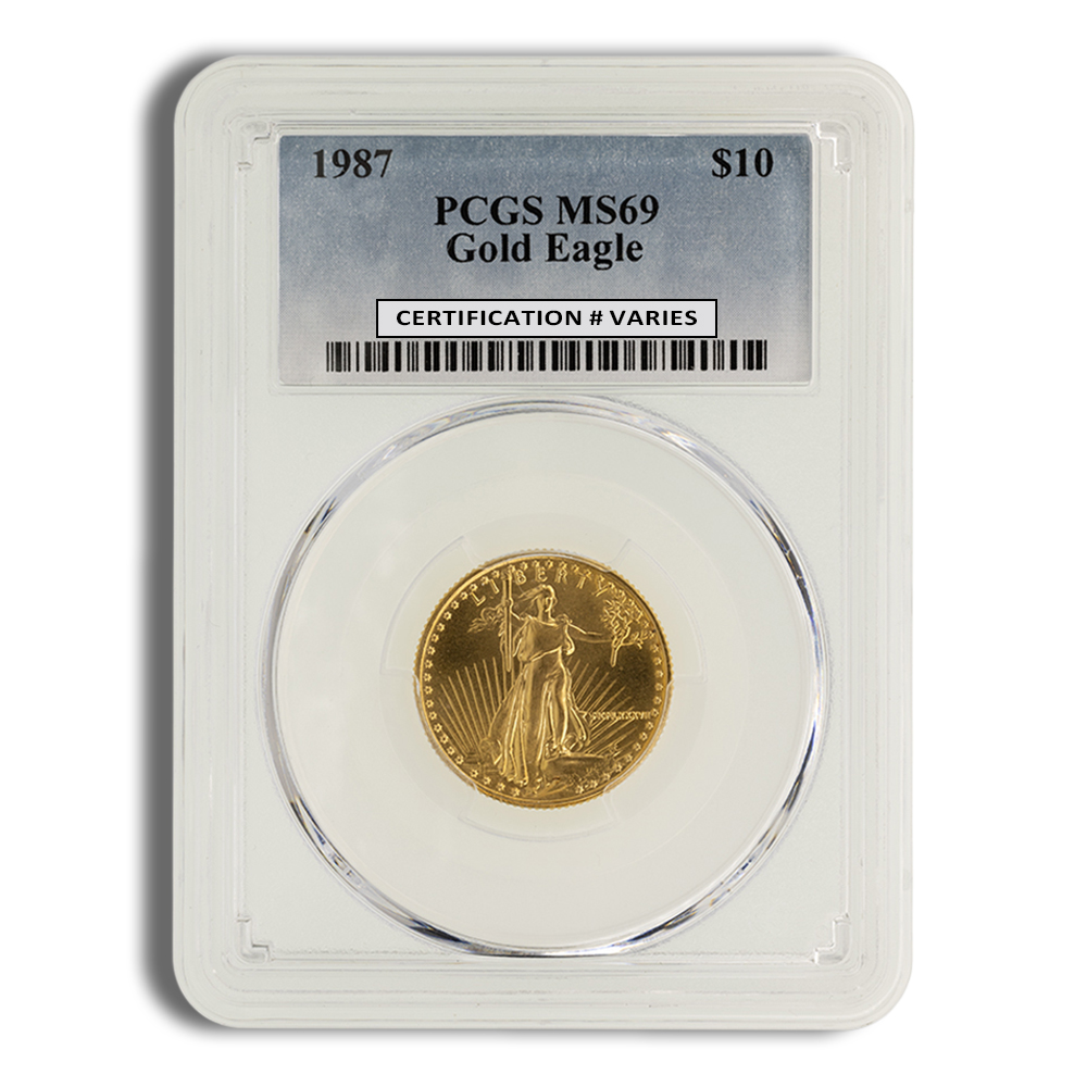 1987 1/4 Oz Gold American Eagle - PCGS MS69