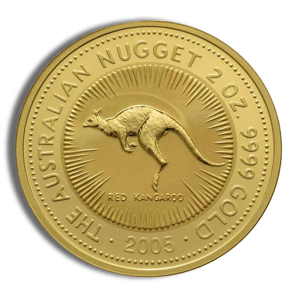 2005 2 Oz Australia Gold Nugget - BU