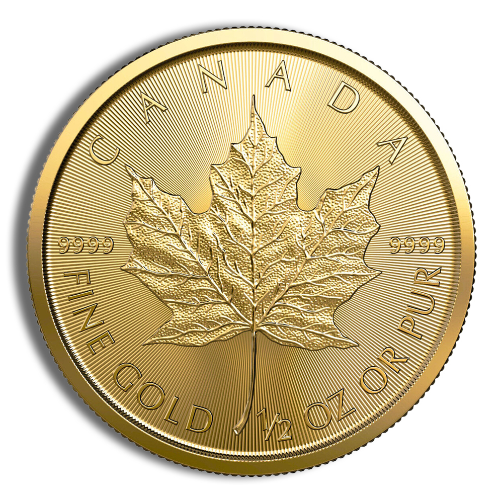 2023 1/2 Oz Gold Canadian Maple Leaf - BU (Sealed Packaging)