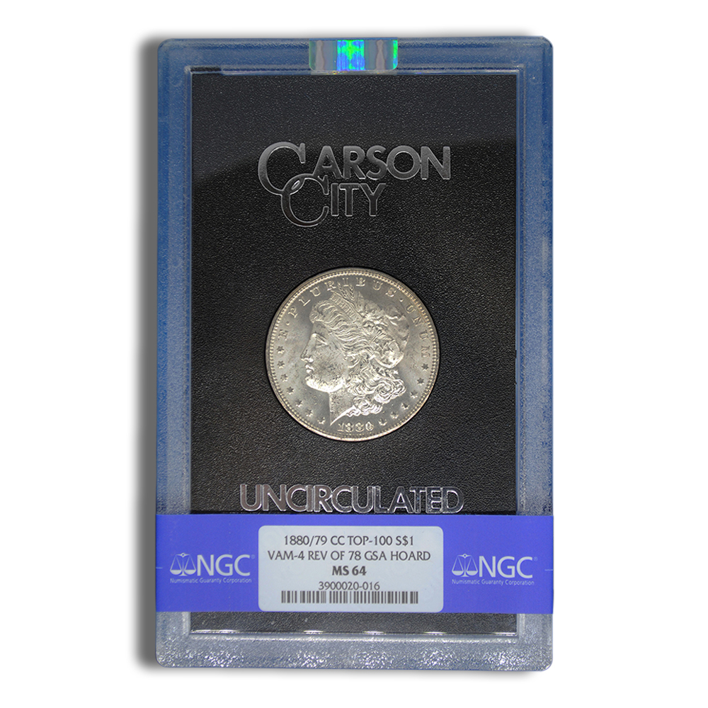 1880/79-CC Rev 78 GSA Morgan Silver Dollar - NGC MS64