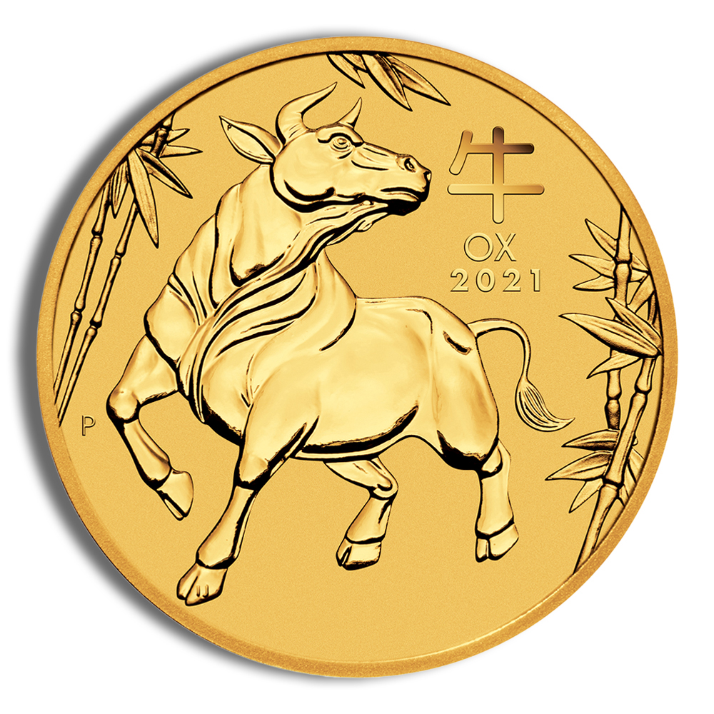 2021 1/10 Oz Australia Gold Lunar Ox (Series III) - BU