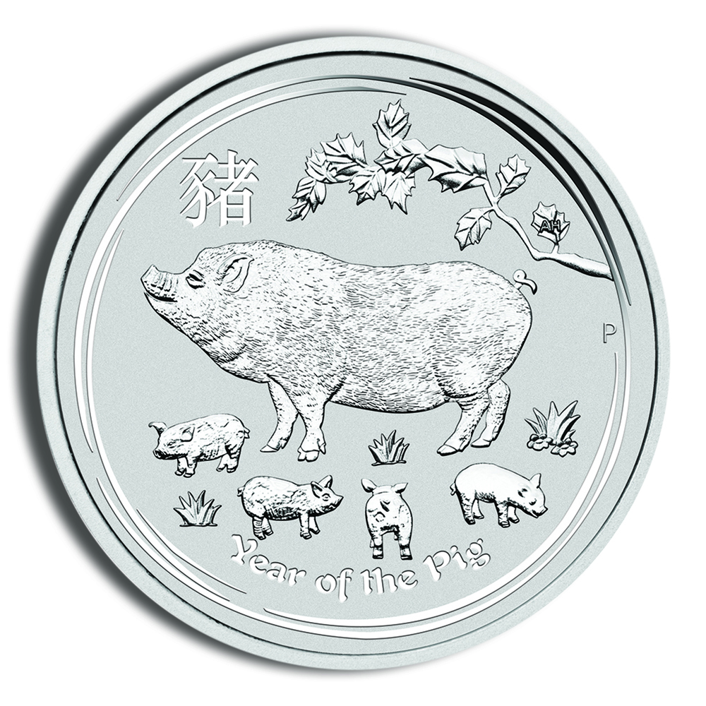 2019 1/2 Oz Australia Silver Lunar Pig (Series II) - BU