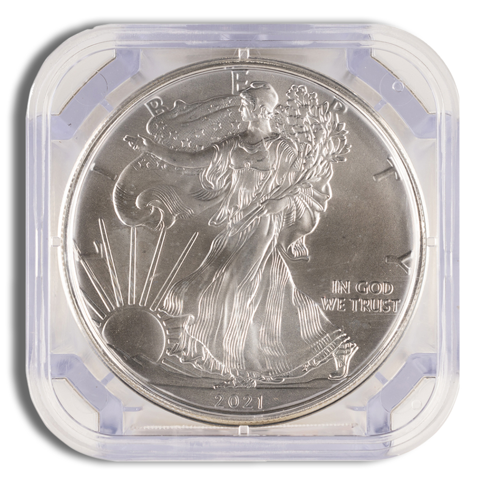 2021-P Silver American Eagle Emergency Production 20 coin BU Roll - NGC